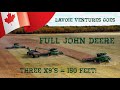 Lavoie Ventures goes FULL JOHN DEERE! | Three X9's knocks off 150 feet per turn.