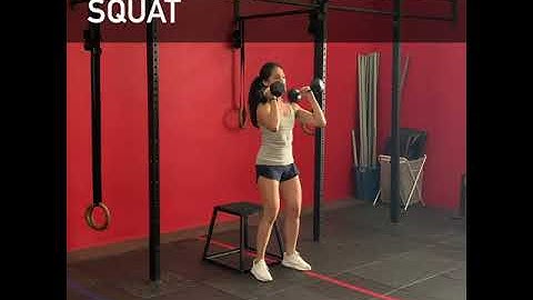 DB FRONT RACK BOX SQUAT