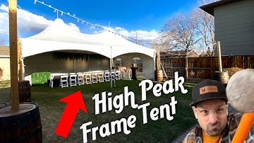 20 x 30 High Peak Frame Tent 🎪 Aka Marquee [Setup / Unboxing / Hacks & Useful Info]