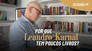 Visitamos a biblioteca 'minimalista' de LEANDRO KARNAL; conheça