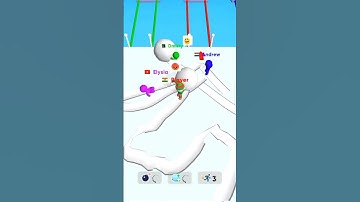 snow race level 51#shorts