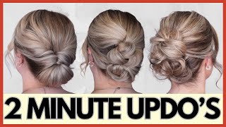 : EASY 2 minute hairstyles for beginners