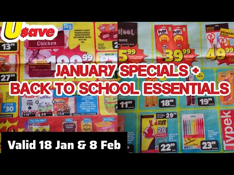 Usave January 2026 Specials 🛒🔥 | Grocery Deals & Back to School Essentials