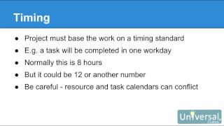 Lesson 6: Calendars - Universal Class Microsoft Project 2016