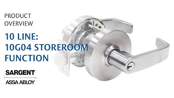 SARGENT 10 Line Cylindrical Lock: 10G04 Storeroom Function