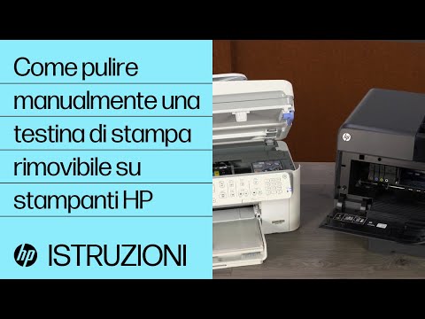 Come pulire manualmente una testina di stampa rimovibile su stampanti HP