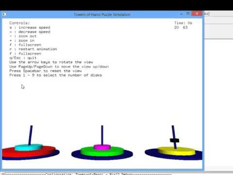 Tower Of Hanoi Program In C Using Graphics And Pictures