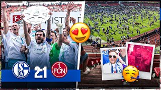 60 Meter Tor + Meisterschafts Feier 💙🥰 Nürnberg vs Schalke 04 STADION VLOG 🔥