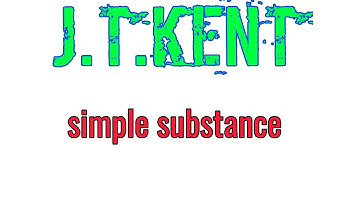 simple substance according to Kent / Kent philosophy explanation.