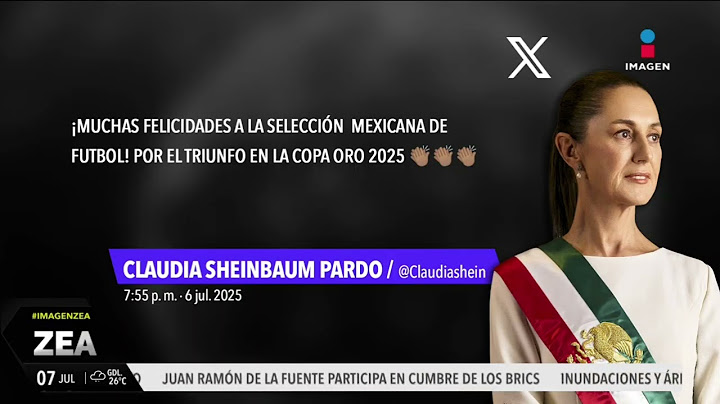 Claudia Sheinbaum celebra el triunfo de la Selección Mexicana en la Copa Oro | Noticias con Paco Zea