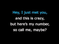 Call Me Maybe - Carly Rae Jepsen TESTO LYRICS