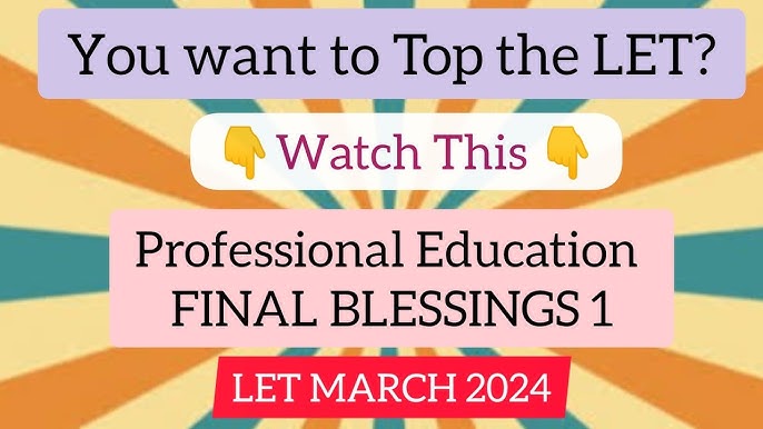 LET 2024 March Drills #generaleducation #letreview2024 #flippedchannel 