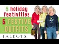 5 Casual Holiday Outfits from Talbots || Holiday Outfits for Women Over 40