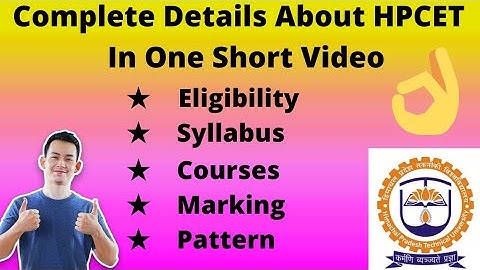 HPCET Exam Full Details Including Previous Year Exam In One Short Video @psyche_official