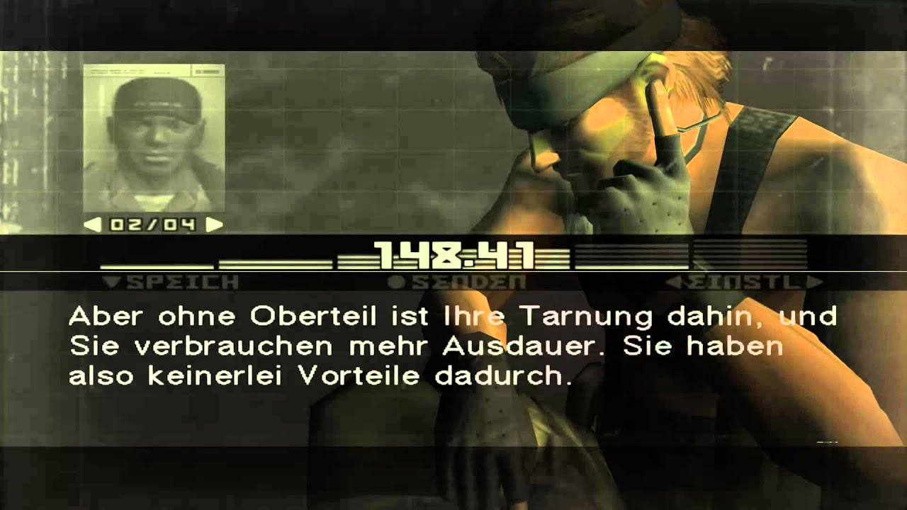 Metal Gear Solid 3 - Naked Camo Codec Talk [Ger Subtitles]
