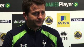 Opposition View: Tim Sherwood On Spurs At Carrow Road