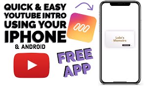 HOW TO MAKE A YOUTUBE INTRO ON YOUR IPHONE | SIMPLE AND EASY screenshot 5
