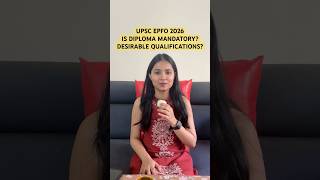 UPSC EPFO | DESIRABLE QUALIFICATIONS? DIPLOMA NECESSARY? UPSC APFC | VYASA IAS