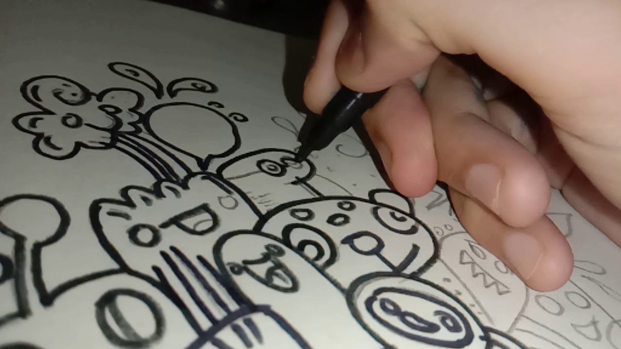 Drawing my first doodle//inspired by*vexx*and *gawx*art*