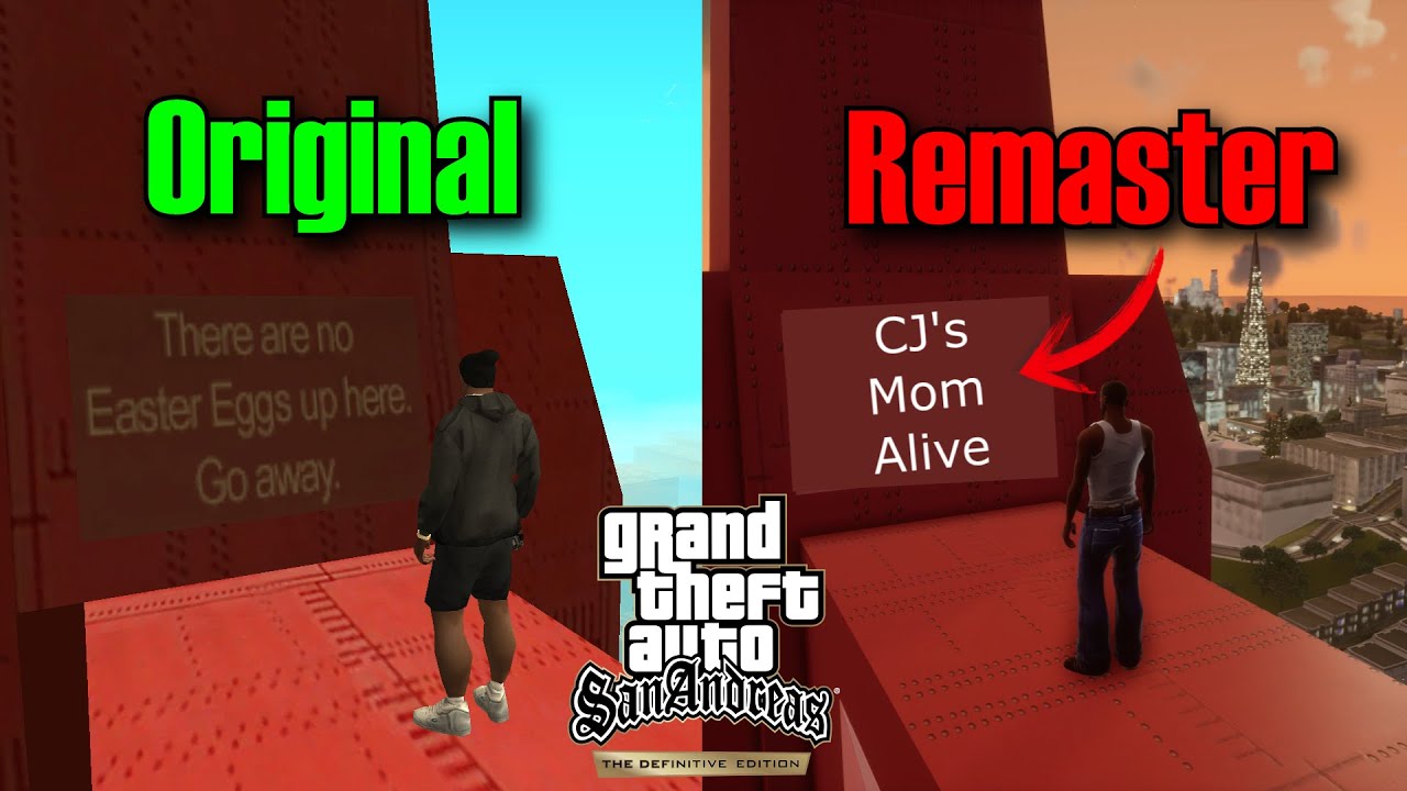 Así Lucen los Easter Eggs del GTA San Andreas en el Remaster YouTube