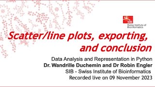Data Analysis and Representation in Python – scatter/line plots, exporting, and conclusion (9 of 9)
