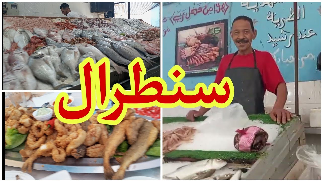 اكبر سوق السمك 🐟مارشي سنطرال بالقنيطرة غديوة يا سلام 😋