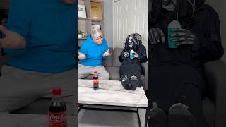 Monster ने ठंडा खोलने को बताया 😂 mini wood toy~woodworking art skills \ hand crafts / #shorts