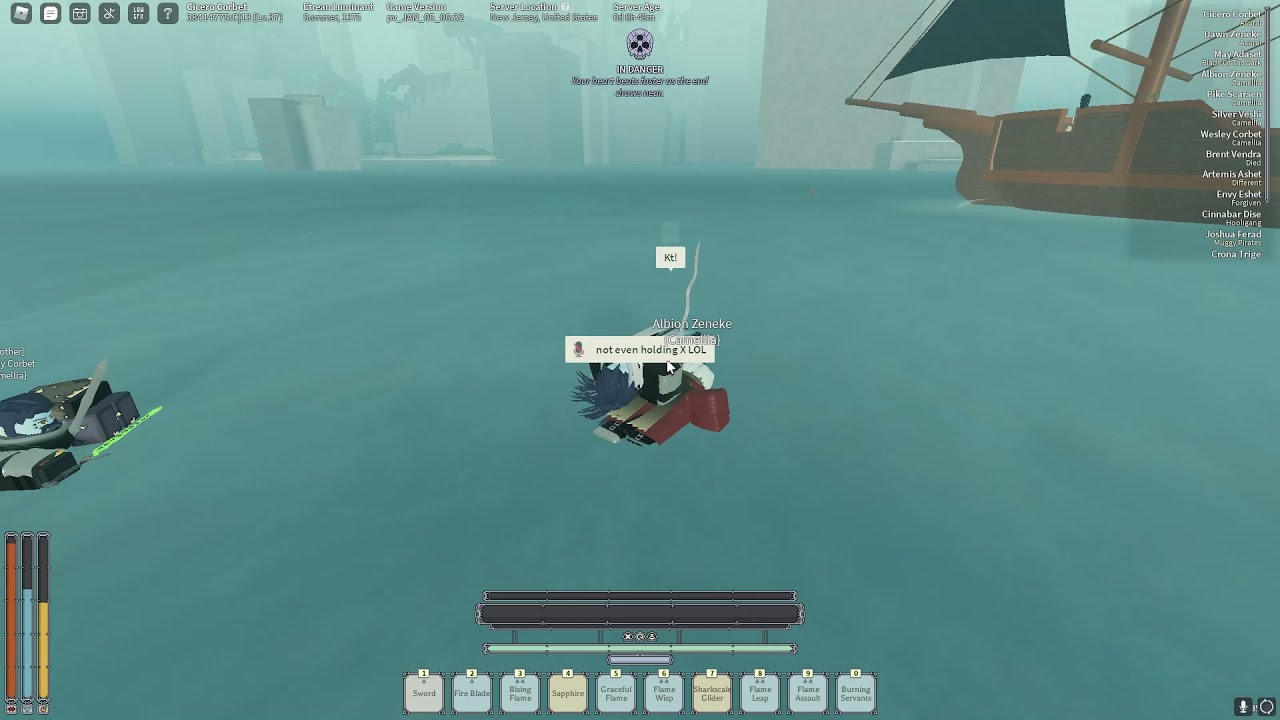 Deepwoken Mod threatens to kick a guy in combat YouTube