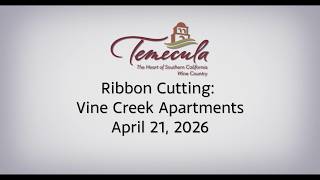 Ribbon Cutting: Vine Creek Apartments