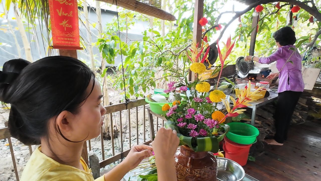 2 Mẹ Con Đi CHỢ HÒA LONG Mua Đồ Cúng Rước ÔNG BÀ, 2 Đứa Lên Xe Về LÂM ĐỒNG Ăn Tết Năm Nay