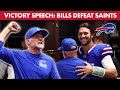 Sean McDermott's Postgame Speech After Bills' Win 🏈