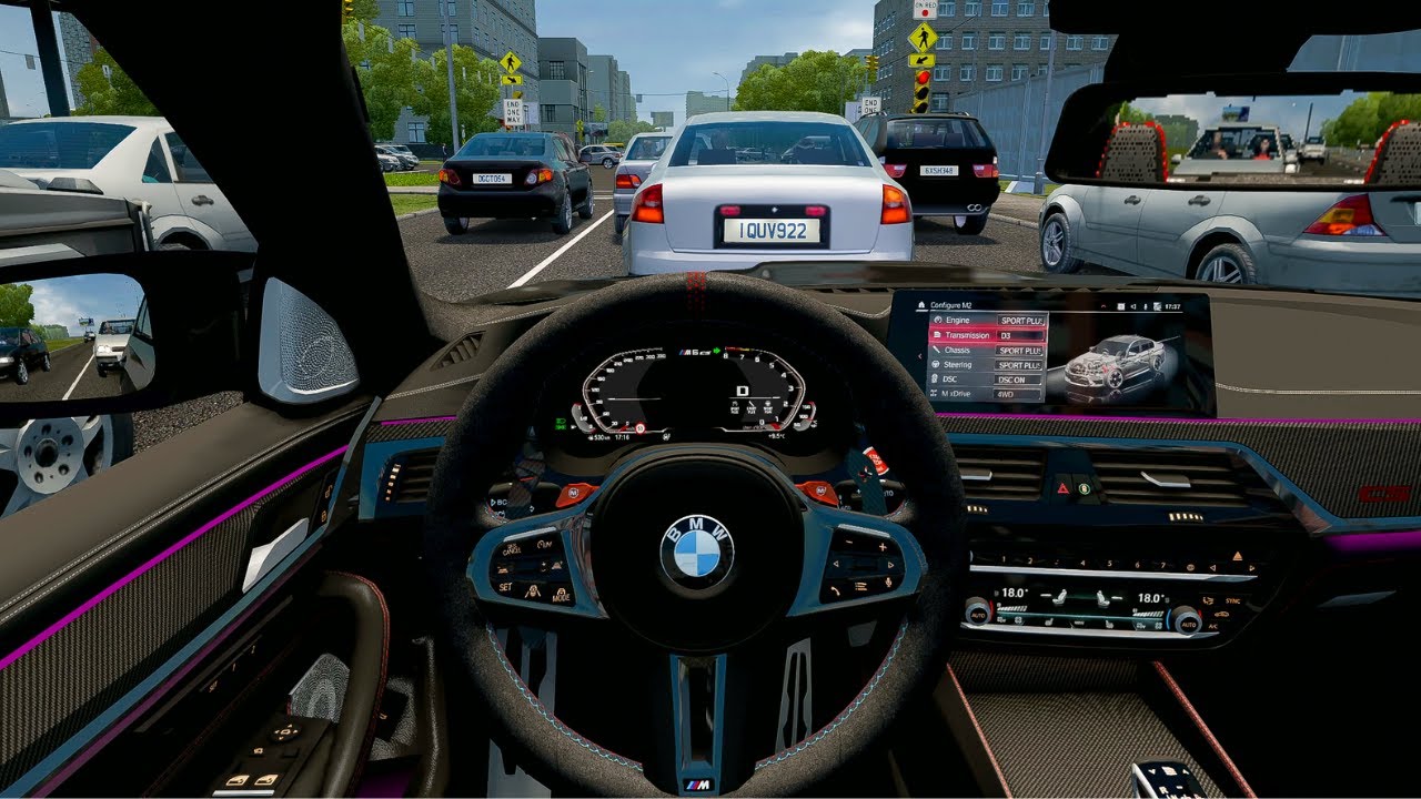 2021 BMW M5 F90 CS | City Car Driving [G29 Steering Wheel Gameplay]