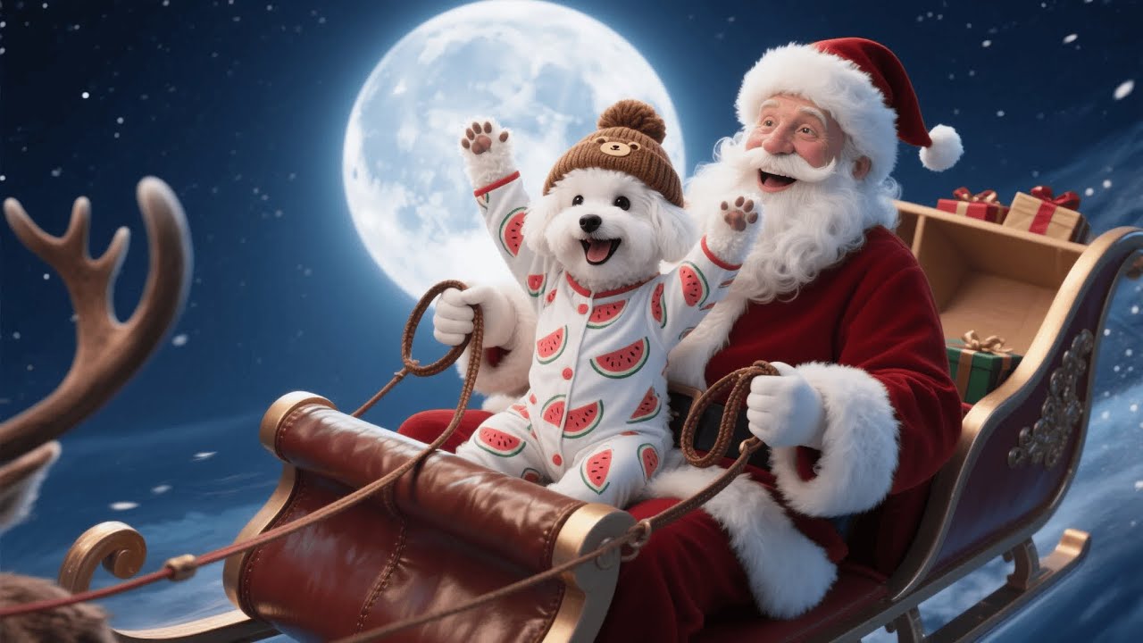 Pupper Catches Santa Sneaking Gifts and Gets Bribed Into Helping Deliver Them 🎅🎁