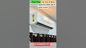 Carrier 1.5 Ton 4 Star Wi-Fi 2025 Model Inverter Split AC ✅💥Excellent AC 👌🏻 #ac #carrier