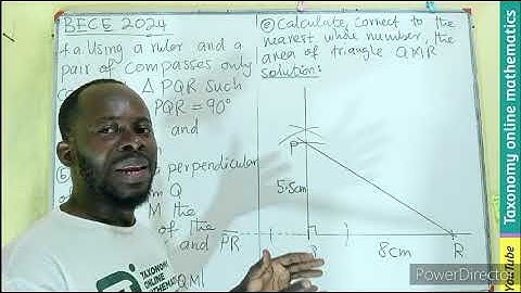 Corection to Geometric Construction Question No. 4 || BECE 2024