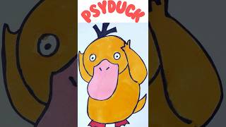 How to Draw Psyduck Pokémon 🐤 Easy Drawing #shorts