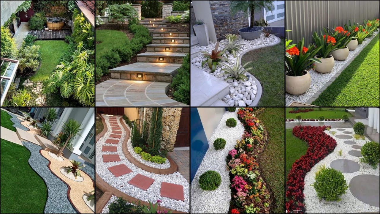 50 small front yard landscaping ideas low-maintenance - YouTube