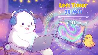 30 Minute Timer 🐱 Winter lofi timer for study