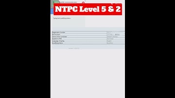 NTPC My Typing Result