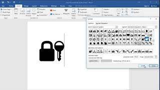 How to type closed lock with key symbol in Word screenshot 5