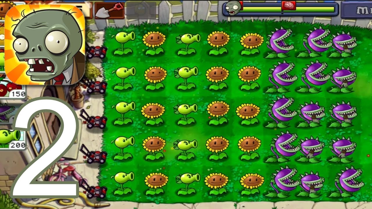 Plants vs Zombies - Gameplay Walkthrough Part 1 - Pool: All Level [6-10 ...