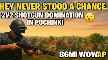 👉 “They Never Stood a Chance… 2v2 Shotgun Domination in Pochinki 😱 | BGMI WOW Map”
