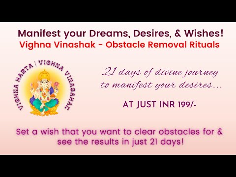 Vighna Vinashak (English) - 21 days of divine journey to manifest your desires…