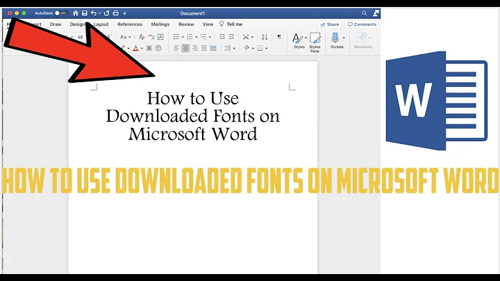 How to use downloaded fonts in Microsoft Word (Mac) [SUPER EASY!!]