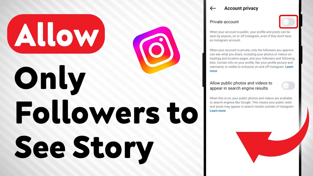 how-to-allow-only-followers-to-see-instagram-story-updated-youtube