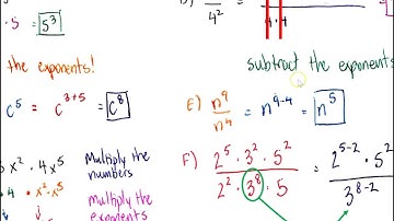 Multiply and Divide Monomials