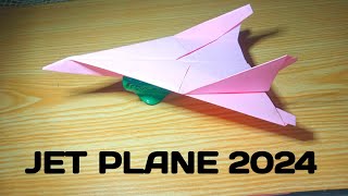 How to make a paper airplane that fly far | paper airplane fighter jet