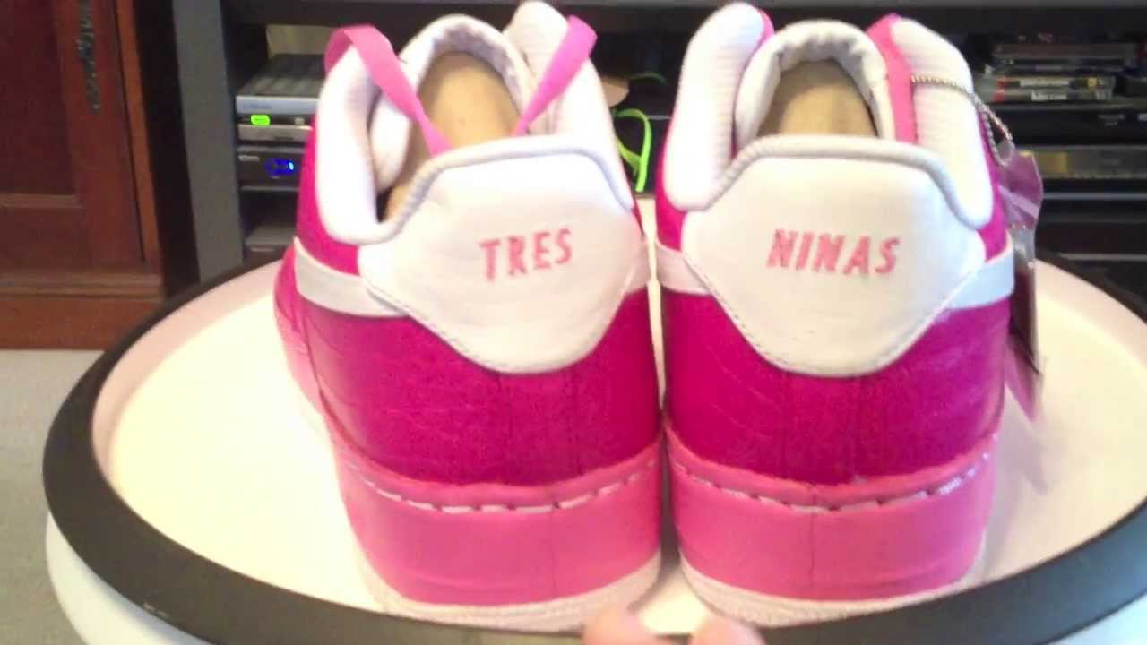 NIKE @NikeID Air Force 1 Low Croc materials - TRES NINAS - Hot Pink / @mmmt88 8-5-13 - YouTube