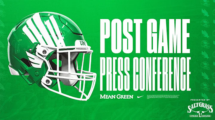 Postgame Press Conference | UNT vs. South Alabama