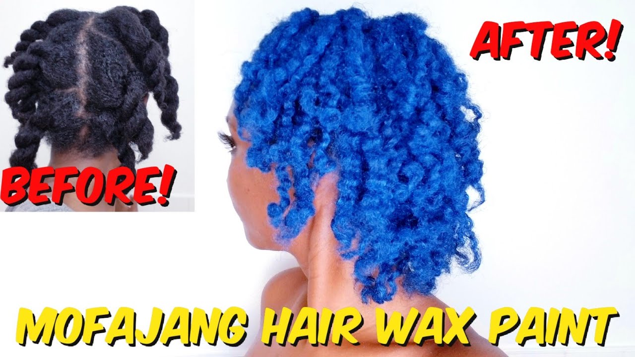 3. Blue Hair Wax Paint by MOFAJANG - wide 1